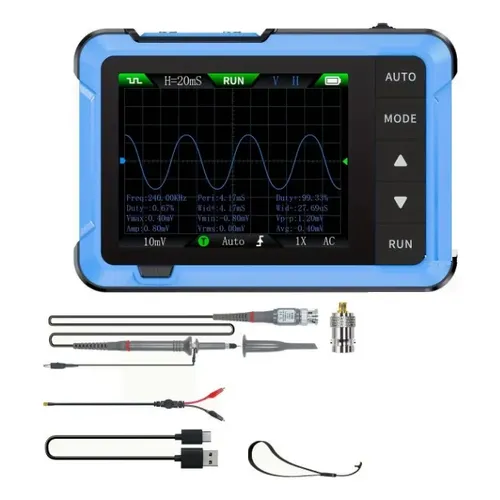 Osciloscópio Zoyi Zt-703s Dual Channel 50mhz + Gerador Sinal