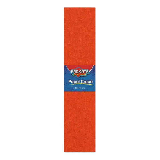 Papel Crepé 10 Pliegos De 50x200 Cms Proarte Color Rojo Chileno
