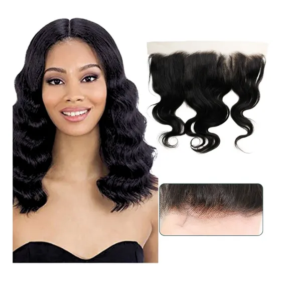  Top Closure 13x4 Orelha A Orelha Ondulado 35cm 100% Natural