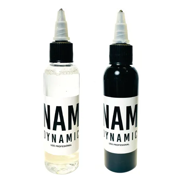 Combo Tinta Tattoo Nam Dynamic + Diluyente Nam Dynamic 2oz