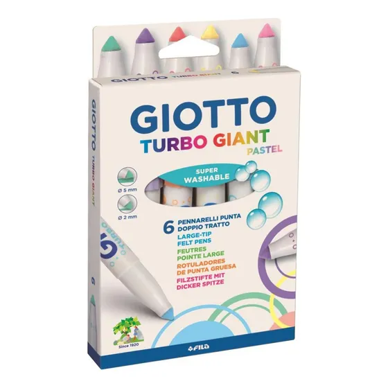 Marcadores Giotto Turbo Giant Pastel 271005