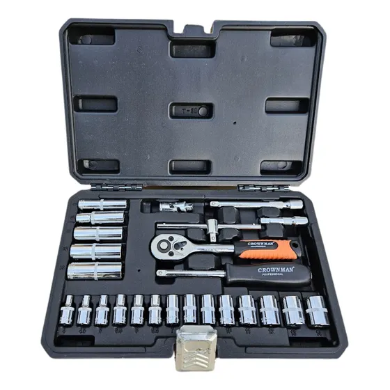 Juego De Dados 1/4 Milimetricos 25 Piezas Crownman