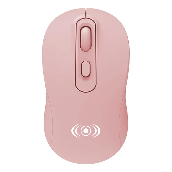 Mouse Inalámbrico Ligero Dpi Ajustable Usb Incluye Pila Color Rosa