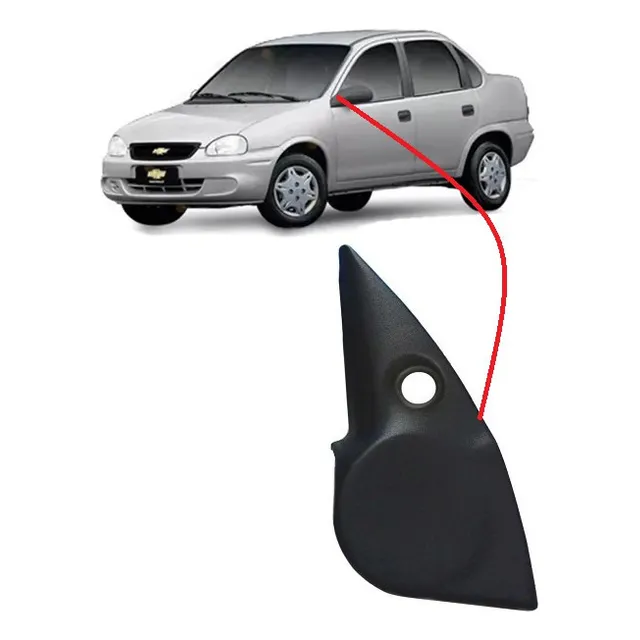 Moldura Interna Retrovisor Izquierdo Manual Chevy C2 Corsa