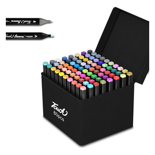 . Marcadores Doble Punta Plumones Punta Pincel 80 Colors . Marcadores Doble Punta Plumones Punta Pincel 80 Colors