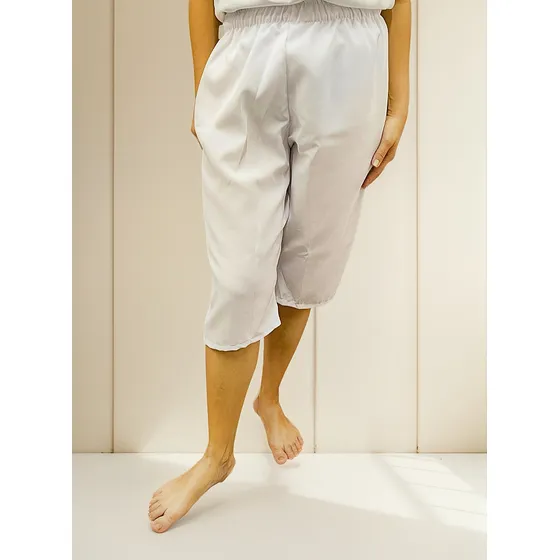 Calçolão Umbanda Candomblé Calçolu Bermuda De Oxford Branco