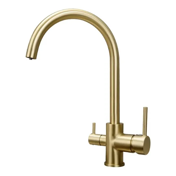 Grifo Filtracion Agua Para Cocina 3 Via Color Dorado