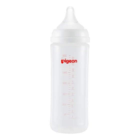 Mamadera Boca Ancha Softouch Pigeon Pp 330ml, 6 Meses+
