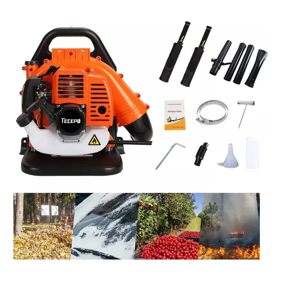 Sopladora Motor Gasolina 2t Mochila 550 Cfm 6800 Rpm 52 Cc