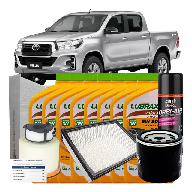 Kit Revisão 5w30 Hilux 2.8 2016 2017 2018 2019 2020 2021