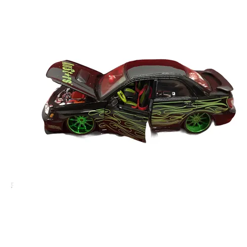 Miniatura Subaru Impreza 22b Sti 1998 Preto 1:18 Solido