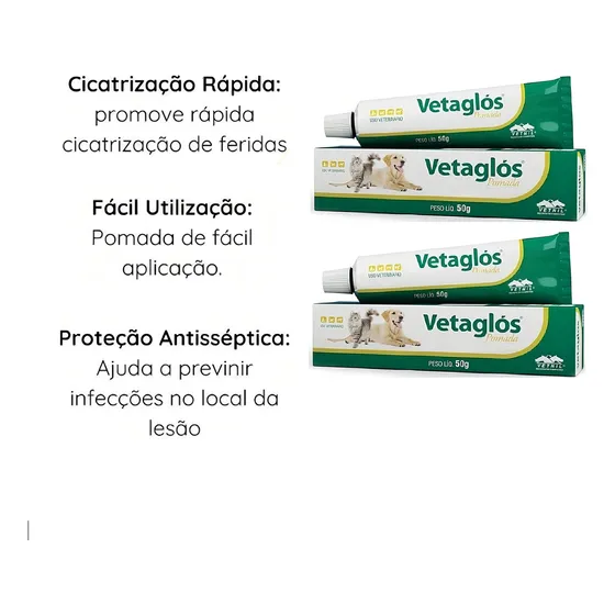 Vetaglos Pomada 50g - Vetnil