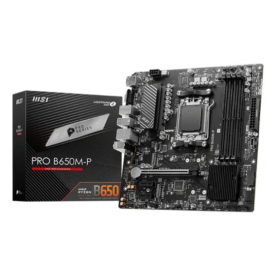 Motherboard Msi Pro B650m-p Am5 3 Color Negro