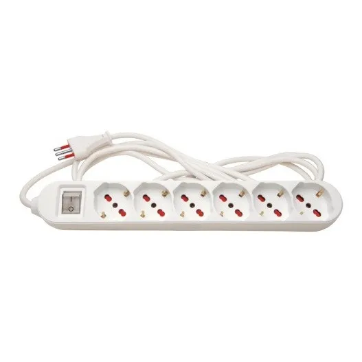Zapatilla | Alargue-6 X Shuko Y 3enl / Cable 3 Mts | Vivion