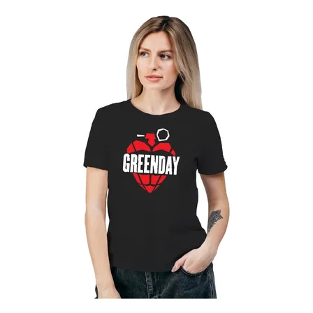 Polera Mujer Green Day American Idiot Algodón Orgánico Mus89