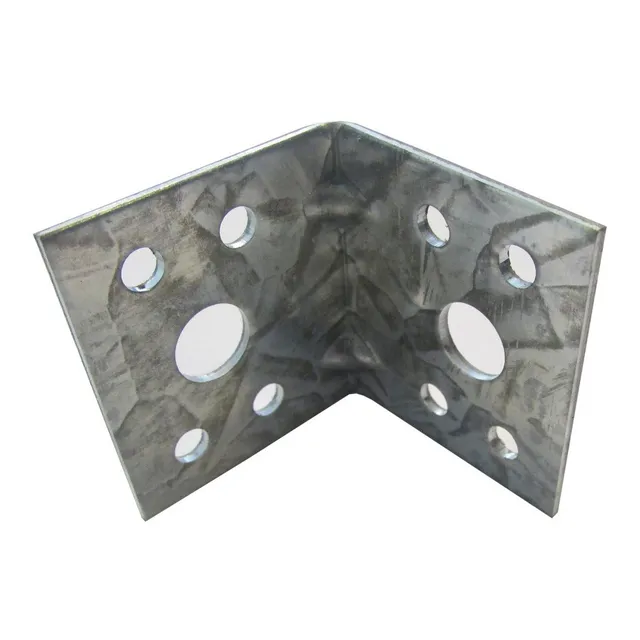 Pack 8 Escuadra P/ Reforzar C/nervio Acero Bicrom 50x50x38mm