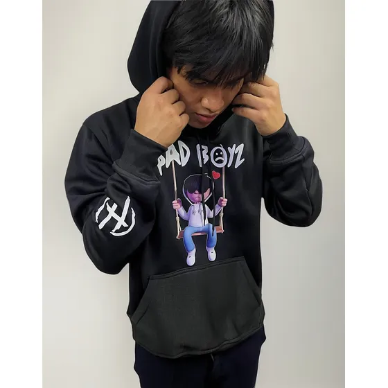 Sudadera Sad Boyz Color Negro Junior H Natanael