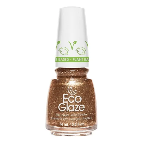 Esmalte De Uñas China Glaze Dorado Con Glitter Brilloso 14ml