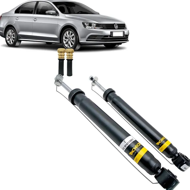 Amortecedores Traseiros + Kits Jetta Comfortline 2.0 8v Flex (furo 10mm)