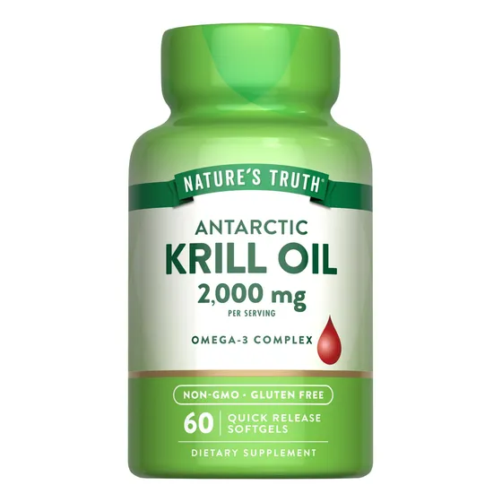 Cápsulas Blandas De 2000 Mg De Aceite De Krill Antártico De 