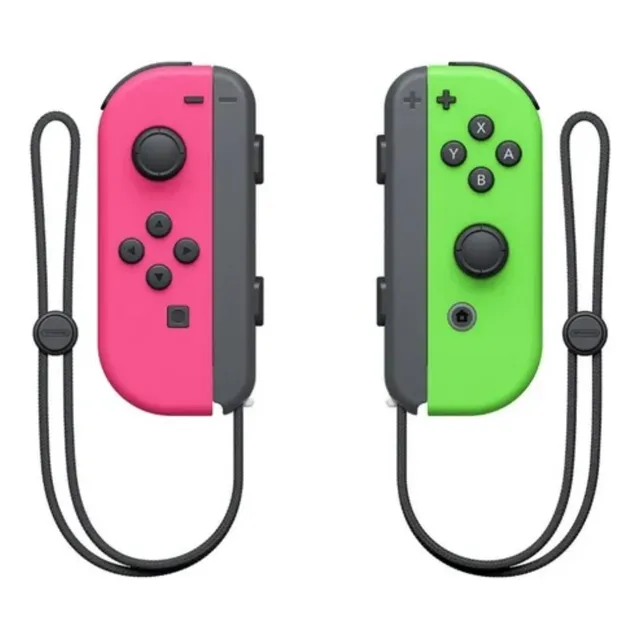 Joy Con Neon Nintendo Switch L R Rosa Y Verde Drop002