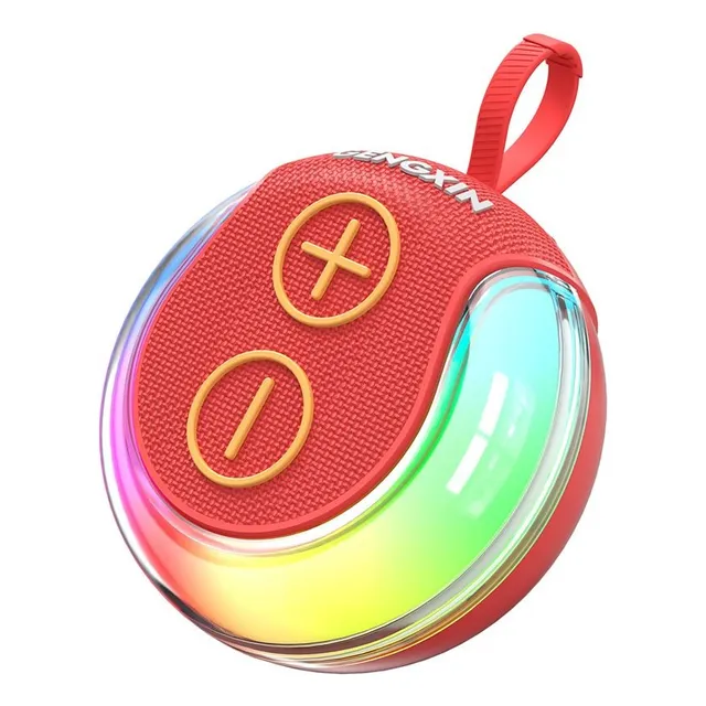 Bocina Bluetooth Potente Recargable Luces Led Para Fiesta