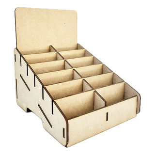 Organizador Exhibidor 12 Cajetillas Cigarro Horizontal Mdf Organizador Exhibidor 12 Cajetillas Cigarro Horizontal Mdf