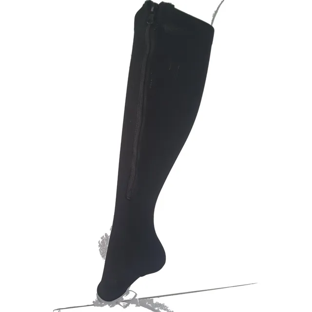 Medias De Compresion Con Cremallera Hasta La Rodilla + Envio