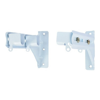 Par De Mensulas Para Cortinero 13x8x2 Cm Blancas C03 Par De Mensulas Para Cortinero 13x8x2 Cm Blancas C03