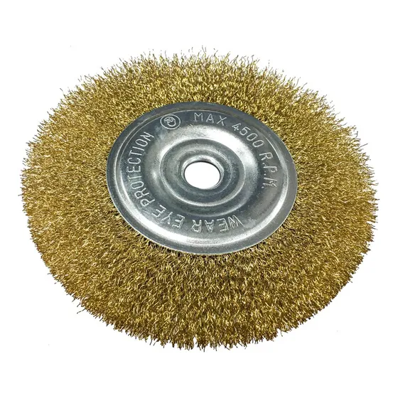 Cepillo Alambre Amoladora Banco 8¨ Bronce - Electroimporta -