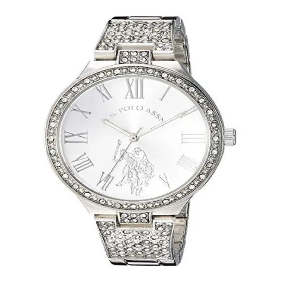 Us Polo Assn - Reloj Analógico Mujer 4031 -plateado
