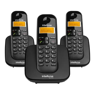 Telefone Sem Fio Intelbras Ts3113 Ramal/identificador Preto Telefone Sem Fio Intelbras Ts3113 Ramal/identificador Preto