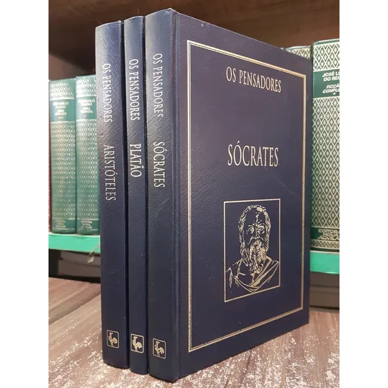 Coleção Os Pensadores Azul Aristóteles + Platão + Sócrates 