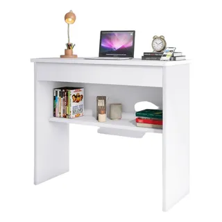 Mesa Escrivaninha Computador 1 Gaveta - Varia Cores Cor Branco Mesa Escrivaninha Computador 1 Gaveta - Varia Cores Cor Branco