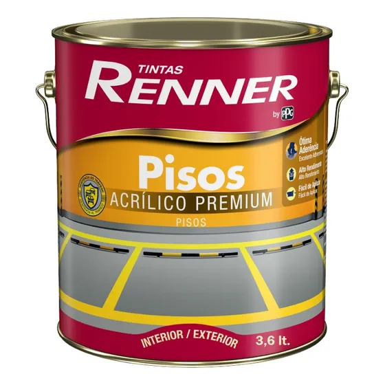 Pintura Para Pisos Renner Alto Transito Int / Ext 3,6 Lt