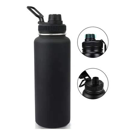 1200ml Garrafa Térmica Isolada A Vácuo Água Gelada E Café Preto