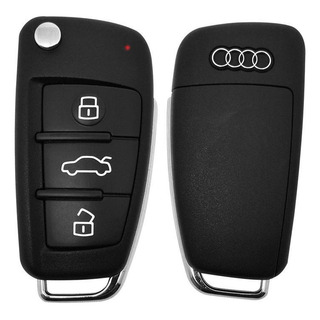 Capa Chave Carcaça Oca Audi A3 A4 A6 A8 Tt 3botões Capa Chave Carcaça Oca Audi A3 A4 A6 A8 Tt 3botões