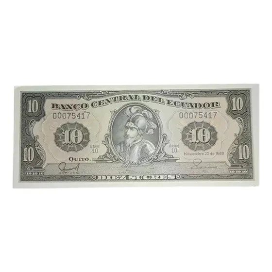 Billete De Colección 10 Sucres Original Y Flamante