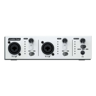 Interfaz De Audio Grabación Synido Livemix Duet Blanco Interfaz De Audio Grabación Synido Livemix Duet Blanco
