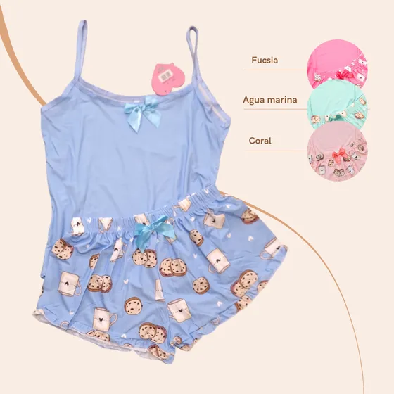 Pijamas Short Para Dama Por Docena Al Mayor