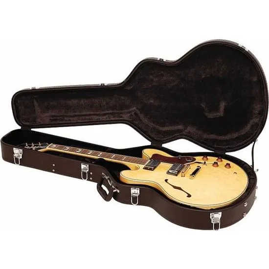 Case Rockcase para guitarra hollow curvo RC10607BCT color negro