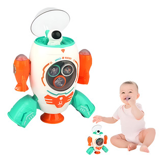 Brinquedo Foguete Robô Espacial Com Astronauta Luz E Música Brinquedo Foguete Robô Espacial Com Astronauta Luz E Música