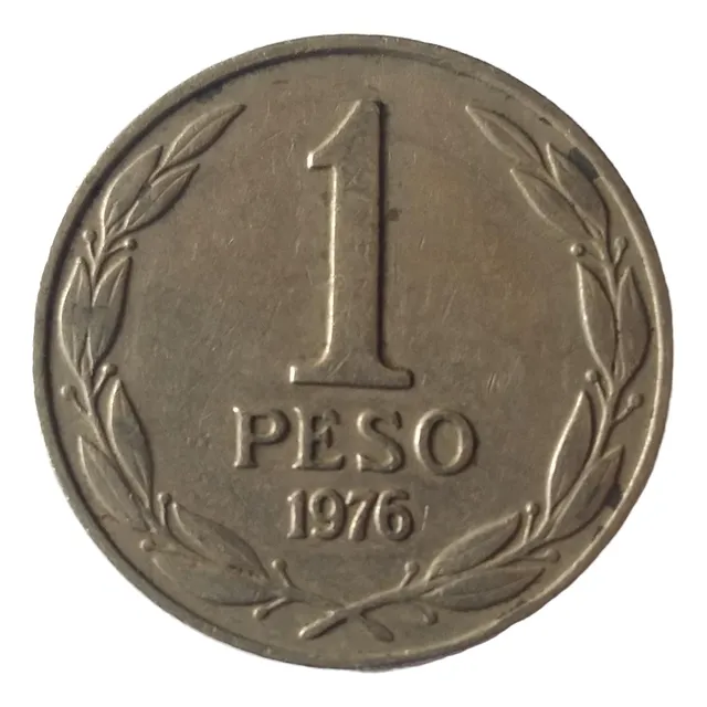 Pack 10 Monedas Chilenas 1 Peso (1975-1977)