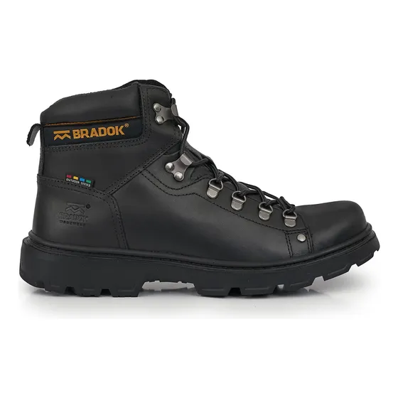 Borcego Hombre Cuero Bota Tranajo Zapatilla Confort Bradok