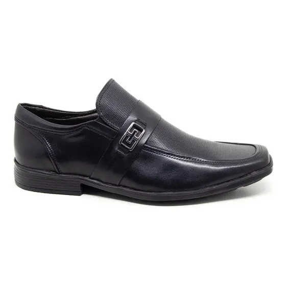 Sapato Social Preto Bourned Perlatto San6614k