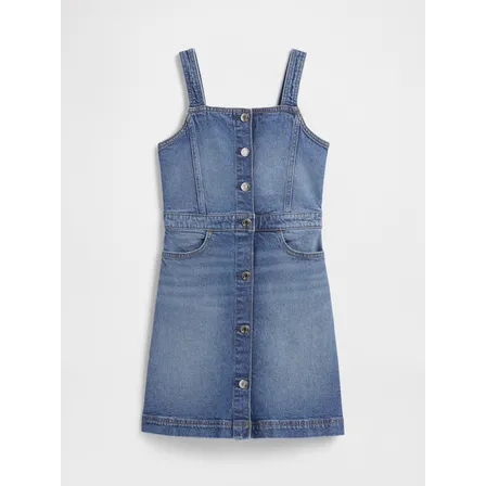 Vestido Niña Gap Denim Skirtall Azul