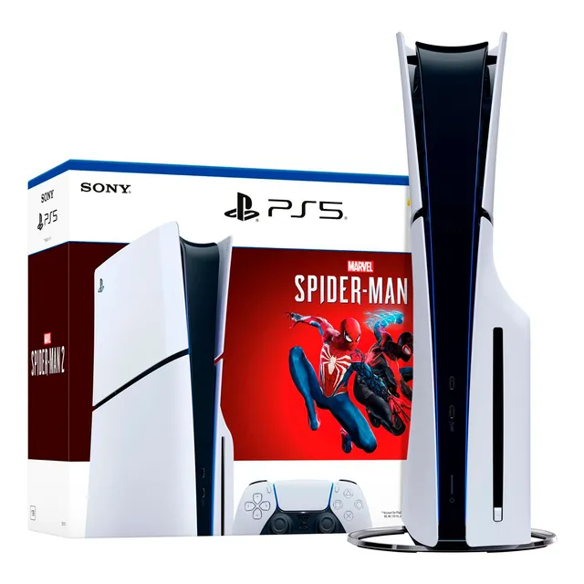 Sony PlayStation 5 Slim 1TB Spiderman 2 Color Blanco Lectora