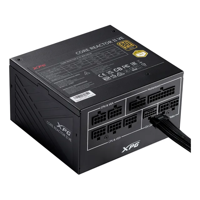 Fuente de poder para PC XPG Core Reactor II VE COREREACTORIIVE850G-BKCAR 850W negra 110V