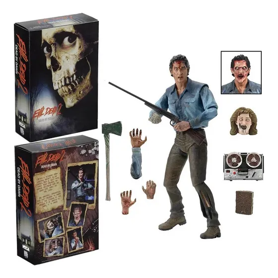 Boneco De Ação Articulado Neca The Evil Dead Ash De 7 Polega