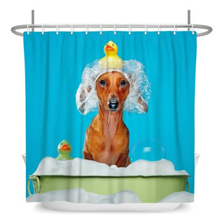 Cortina De Baño Con Estampado De Animales Cortina De Baño Con Estampado De Animales